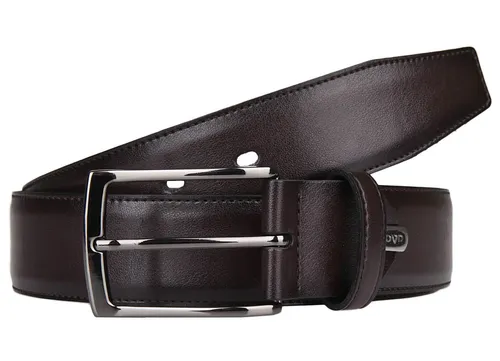 LLOYD Thin Leather Belt W110 - Eleganter Herren-Gürtel in Dunkelbraun - Herren-Gürtel aus 100% Leder in stilvollem Dunkelbraun, perfekt für jeden Anlass und zeitlos im Design.