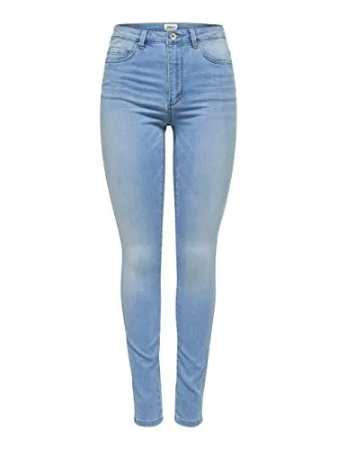 ONLY Damen Jeans 15169037 Light Blue Denim S-32