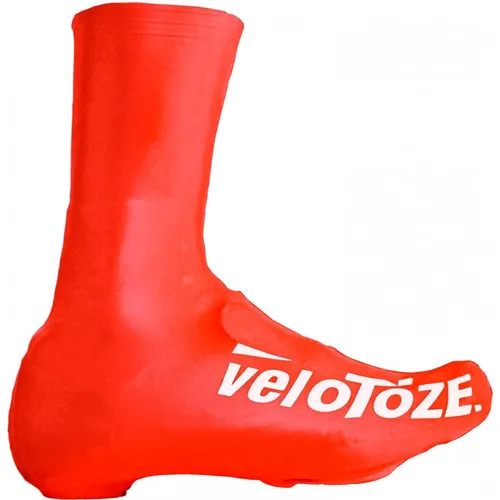 Velotoze Fahrrad-Überschuh VeloToze Überschuh lang orange S - wasserdichter Aero-Überschuh für ka