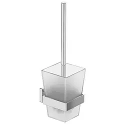 Villeroy & Boch Elements - Striking Toilettenbürstengarnitur - Klobürsten aus hochwertigem chrom, stilvolles Design für ein modernes Badezimmer, ideal für elegante Akzente.