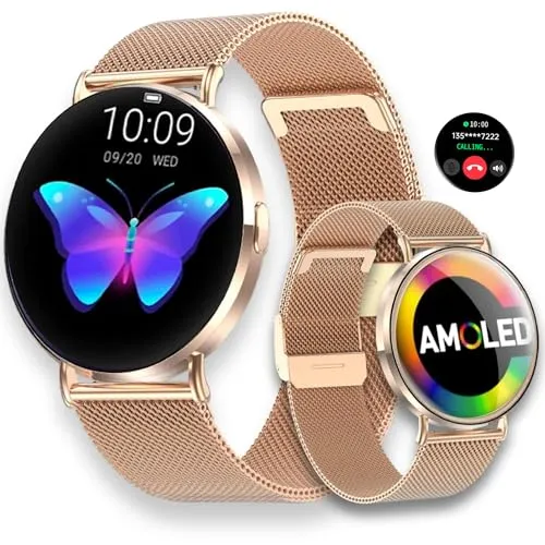 LUNIQUESHOP Runde 2 Smartwatch für Frauen von LUNIQUESHOP
