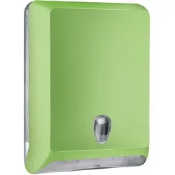 racon® Papierhandtuchspender Colored-Edition designo L - Grün - Sonstige Badaccessoires, ideal für hochfrequentierte Bereiche mit hohem Füllvolumen von 800 Blatt und Soft-Touch Oberfläche für ein hochwertiges Gefühl.