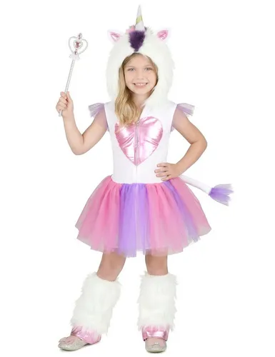 Einhorn-Kostüm für Mädchen in pink von Jadeo