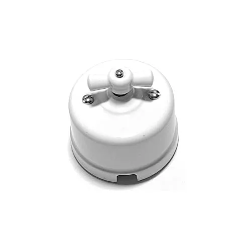 F Line Weiß Porzellan Oberfläche Schalter mit Schleife