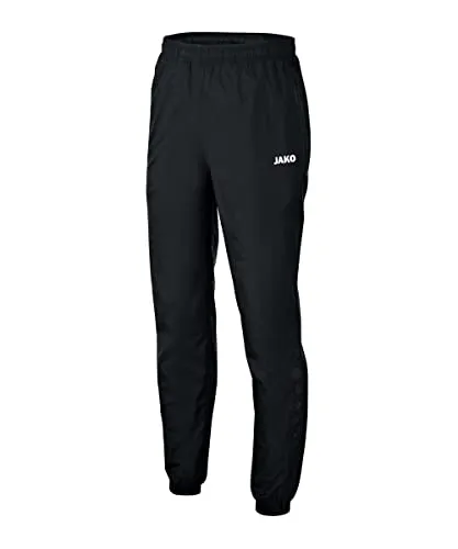 JAKO Herren Regenhose Team 2.0, Schwarz, 3XL - Wasserdichte Sporthose mit PU-Beschichtung, ideal für Herbst/Winter, mit praktischen Reißverschlusstaschen und elastischem Bund für optimalen Tragekomfort.