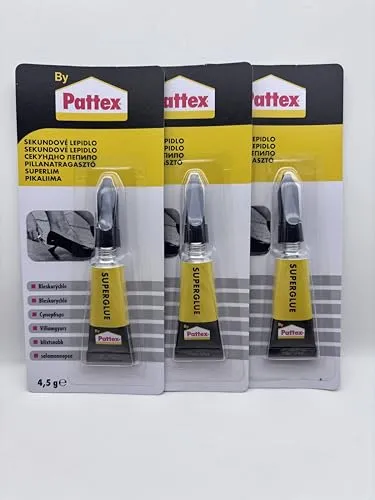 3x Pattex Superglue Sekundenkleber 3x 4,5g