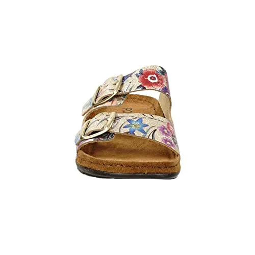 Rohde Rodigo 5864 Damen Pantoletten Clogs in Gold, Größe 43 von Rohde