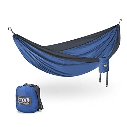 ENO DoubleNest Camping-Hängematte für 1-2 Personen - Leichte Hängematte aus bluesign-zertifiziertem Gewebe, ideal für Camping und Reisen. Mit nur 540 g und einem geräumigen Design für entspanntes Liegen.