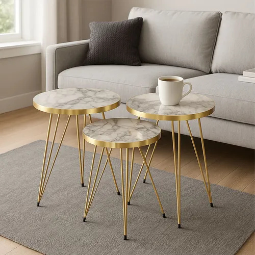 Beistelltische Weiß von Jungengel