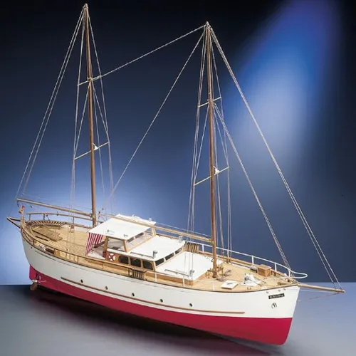 Krick Bruma Motor-Segelyacht Holzschiff Baukasten von Krick