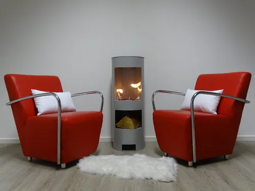 Hightower Silber Gelkamin 100 cm