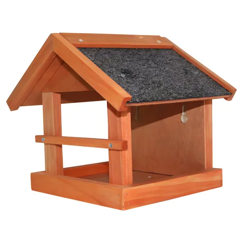 Nobby Vogelhaus Oskar rotbraun mit Anflugstange 25x21x22cm für Vögel