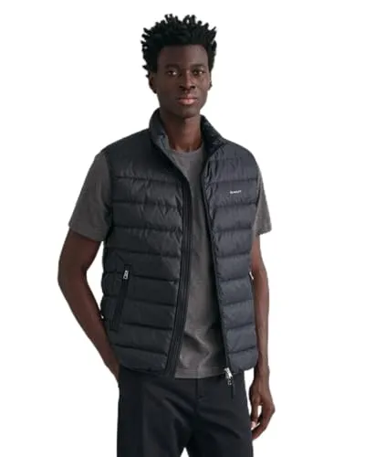 Gant Steppweste LIGHT GILET im Streifen-Stepp-Look schwarz L