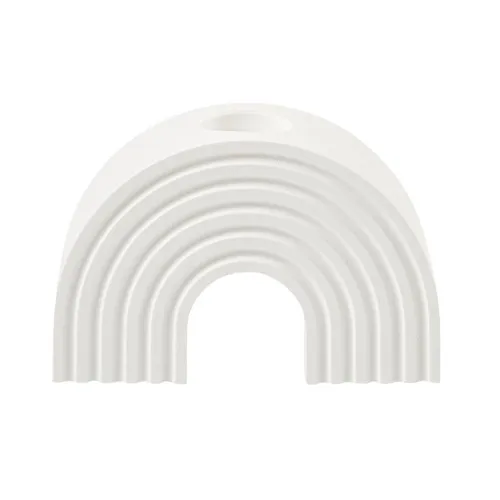 Silikon Gießform Kerzenhalter Regenbogen, ca. 11,4 x 7,8 cm