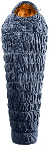 Deuter Schlafsack EXOSPHERE EL +4 Unisex S/LI - Leichter Kunstfaserschlafsack für Bergtouren, mit elastischer ThermoStretch-Konstruktion und durchdachten Details für hohen Komfort. Ideal für Sommernächte und bietet eine FootWarmer-Isolierung.