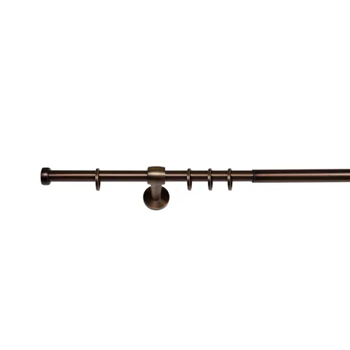 Ondeco Gardinenstange ausziehbar 1-lauf in bronze von ONDECO