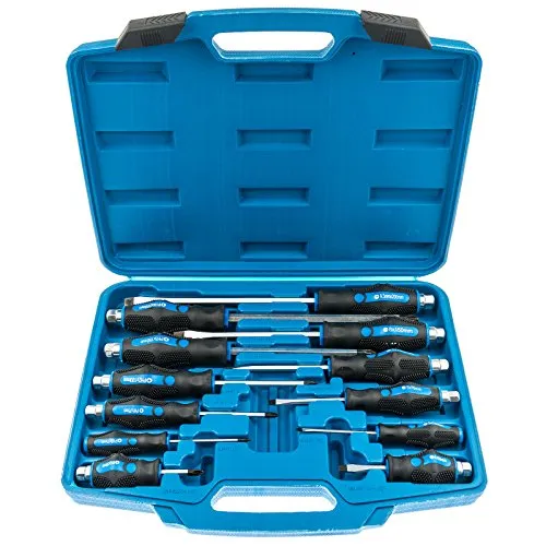 Satra S-S12PC Schraubendreher-Satz 12-tlg. Schraubenzieher-Set Kreuzschlitz Kreuz-Schlitz