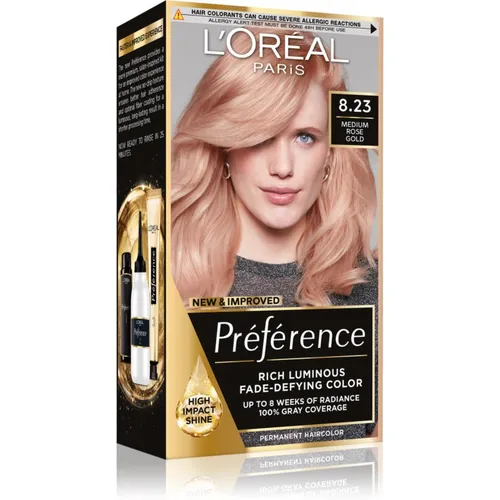 L’Oréal Paris Préférence Haarfarbe Farbton 8.23 Shimmering Rose 1 St.