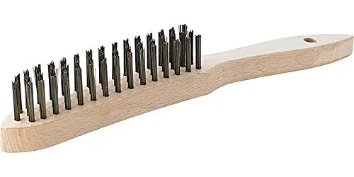 Handdrahtbürste Stahl Glatt 4-reihig Mm Format