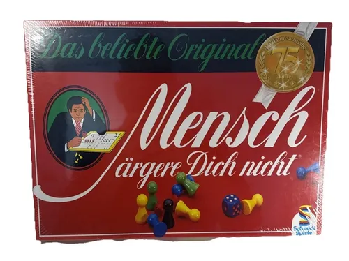 Schmidt Spiele Jubiläumsausgabe 75 Jahre Mensch ärgere Dich nicht Brettspiel Neu