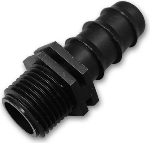 Schlauchanschluss AG 3/4'' für 16mm Perlschlauch Tropfschlauch Steckverbinder Bradas 7171