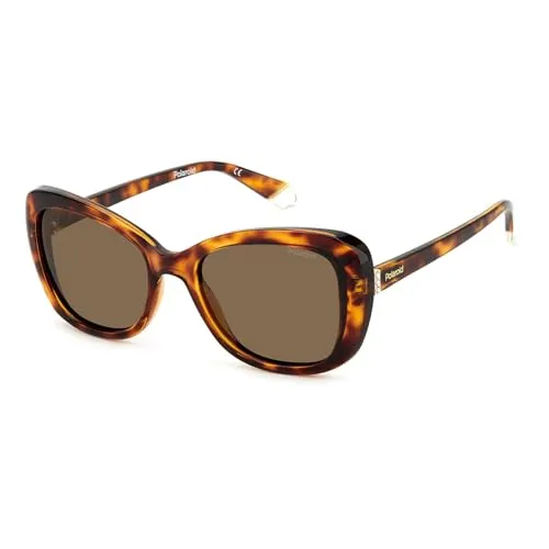 POLAROID Pld 4132/s/x 086/SP HAVANA Sunglasses Women's Polycarbonate, Standard, 53