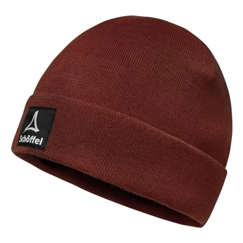 Schöffel Beanie Knitted Hat Neath – Stylische Mütze mit Logo - Modische Beanie-Mütze mit breitem Umschlag, ideal für kalte Tage. Leicht und bequem für optimalen Tragekomfort.
