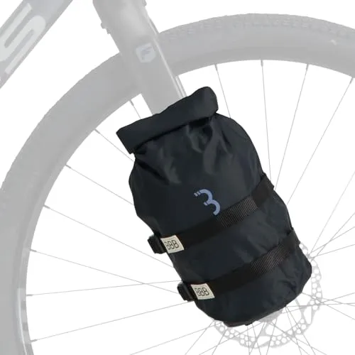 BBB Cycling Gabeltasche Wasserdicht - StackPack BSB-145 - Fahrradtaschen mit 4 Litern Stauraum, wasserdichtem Nylon und praktischem Rollverschluss für sicheren Schutz beim Bikepacking.