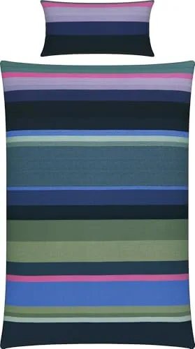 REDBEST Bettwäsche Renforcé blau Größe 1x 135x200 cm + 1x 40x80 cm