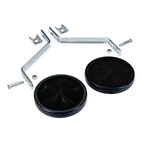 Prophete Universal-Stützräder für 16-20 Zoll Fahrräder, TÜV-GS, schwarz/silber, 126 Länge: 345mm Breite: 145mm Höhe: 20mm