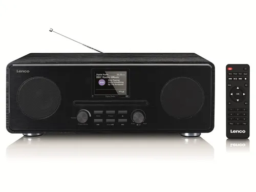 Lenco DAR-061 DAB+ CD Radio - Bluetooth 5.0, vielseitiges Klangwunder mit DAB+ und FM Empfang, integrierter CD-Player und leistungsstarkem Sound