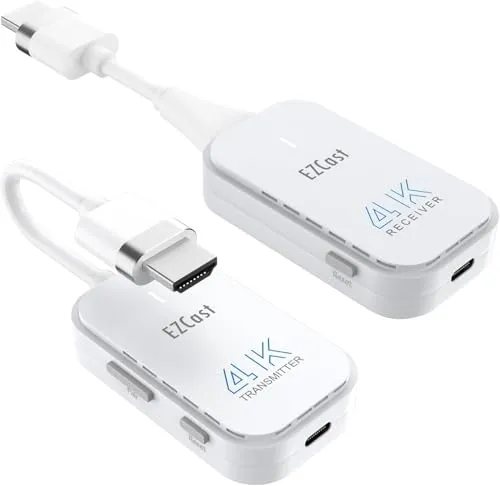 Produktbild EZCAST Pocket 4K Wireless HDMI Sender und Empfänger zum Spiegeln von Streaming-Video/Audio von PC, Laptop, Projektor