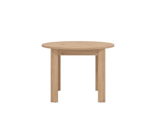 Home affaire Esstisch Ancona - Runder Tisch 106 cm aus MFD - Moderner Esstisch für gesellige Abende, mit langlebiger MFD Tischplatte und einfacher Montage. Ideal für Küche und Esszimmer.