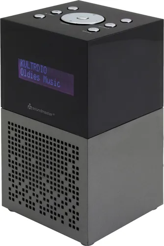 Soundmaster UR210AN Uhrenradio, DAB+ - Grau/Schwarz - DAB+ Uhrenradio mit USB-Ladefunktion und 2 Weckzeiten, ideal für einen entspannten Start in den Tag.