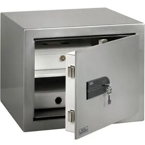 Burg-Wächter Tresor Karat MT 640 K - Sicherer Wertschutzschrank mit Doppelbartschloss - Wertschutzschrank für 5 Kurzwaffen, inklusive Munition. Robuste Bauweise mit 48 kg, Feuerschutz und Sicherheitszertifizierung für höchste Sicherheit.