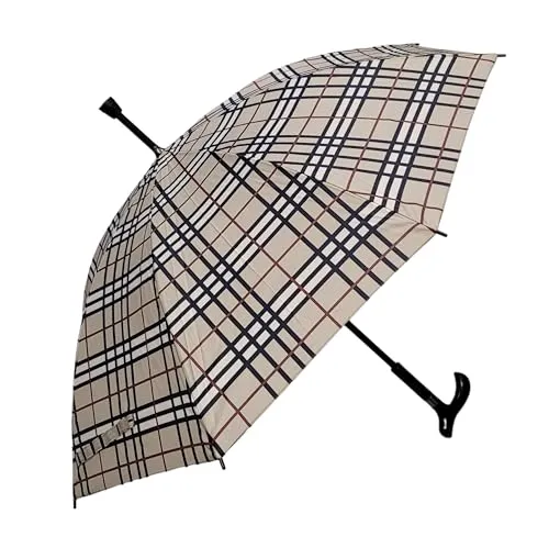 Lemasi Regenschirm Stützschirm Gehstock Gehhilfe mit Fritzgriff - Gehstöcke mit ergonomischem Fritzgriff und 100cm Durchmesser für optimalen Wetterschutz, leicht und langlebig für den täglichen Einsatz.