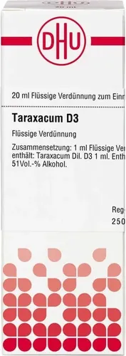 TARAXACUM D 3 Dilution 20 ml