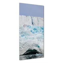 Wallario Duschrückwand 70 x 180 cm mit Gletscher-Motiv - Hochglanzlaminat in Glasoptik - Moderne Wandverkleidung mit selbstklebender Folie und kratzfestem Laminat in Echtglasoptik. Pflegeleicht und langlebig, ideal für eine stilvolle Dusche. Individuelle Sonderanfertigungen auf Anfrage.