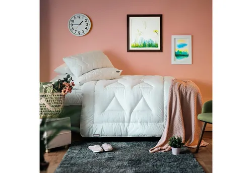 Dunlopillo Life Sommerdecke 135x200 cm - Bettdecken mit antiallergischem 100% Baumwollbezug und Dreamium®-Technologie für 30% mehr Volumen und 20% bessere Wärmeisolierung, ideal für einen gesunden Schlaf.