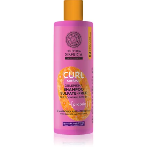 Natura Siberica Oblepikha Siberica Curl Control Protein-Shampoo Lockenpflege für lockiges Haar sulfatfrei 400 ml