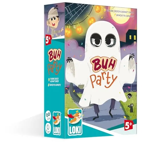 IELLO Buh Party, Kinderspiel, Spannendes Merkspiel, Wer versteckt Sich hinter den Kostümen?, Für 2–6 Spieler ab 5 Jahren