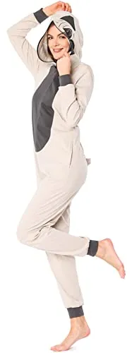 Produktbild Ladeheid Damen Schlafoverall aus Baumwolle Jumpsuit