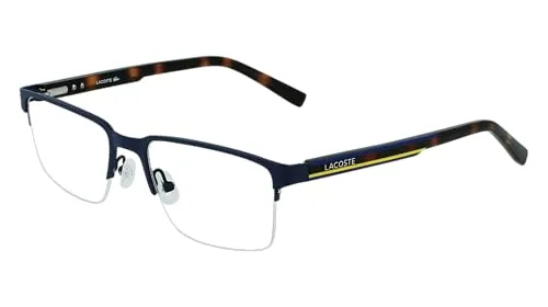 LACOSTE 47954 401 MATTE BLUE Herrenbrille - Verschreibungspflichtige Brillenfassung für Herren, elegante matte blaue Optik und inklusive schützendem Etui.