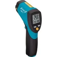 Hazet Infrarot-Thermometer 1991-1 - Präzise Temperaturmessung von -50 bis 550°C - Infrarotthermometer mit 2-Punkt-Laser für genaue Messungen, HACCP-konform und ideal für hygienische Anwendungen. Beleuchtetes LC-Display und robustes, spritzwassergeschütztes Gehäuse.