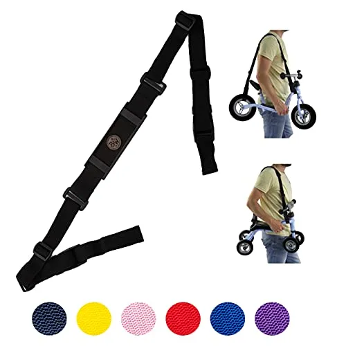 BAMBINIWELT Schultergurt Tragegurt verstellbar Schulterpolster für Dreirad Laufrad Roller kompatibel mit Puky Wutsch, Pukylino, Roller R1 (gelb)