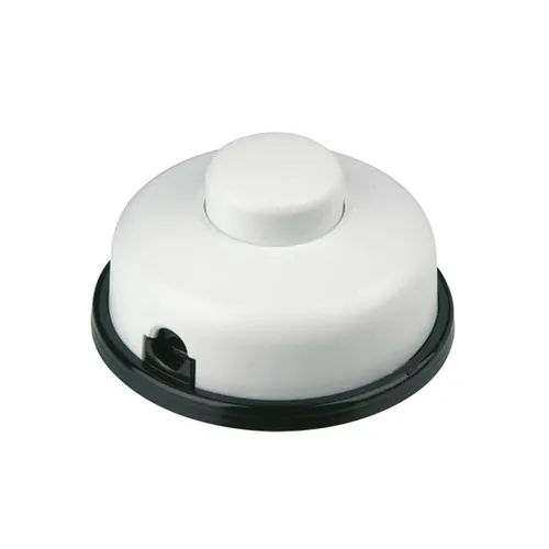 REV Ritter Fusstretschalter, Fußschalter, Tretschalter mit Zugentlastung, weiß