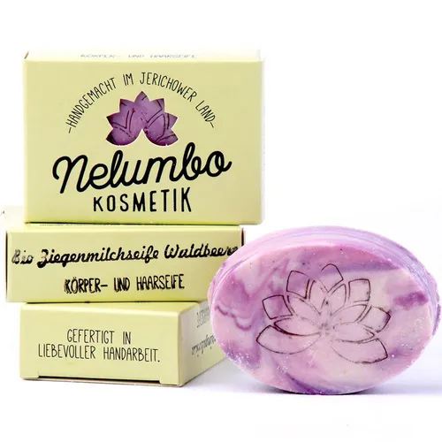 Nelumbo Kosmetik Ziegenmilchseife Waldbeere   50 g