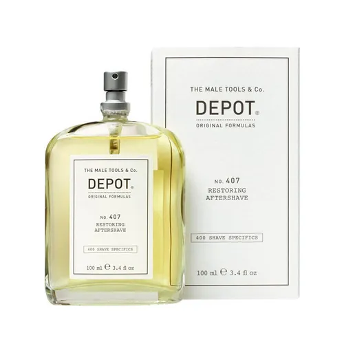 Depot No. 407 Restoring After Shave Lotion 500 ml - Rasur- & Bartpflege, feuchtigkeitsspendende und erfrischende Lotion für langanhaltendes Wohlbefinden nach der Rasur.
