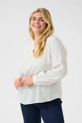 KAFFE Curve Langarmbluse Langarm-Bluse KCmolly Große Größen