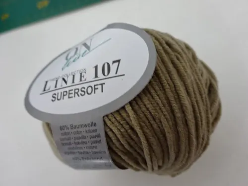 Linie 107 SUPERSOFT - Fb. 243 hellbraun Online - 50g Knäuel - Baumwolle/Polyacr